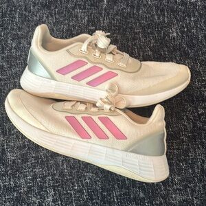 adidas Cream and Pink Running Shoes
